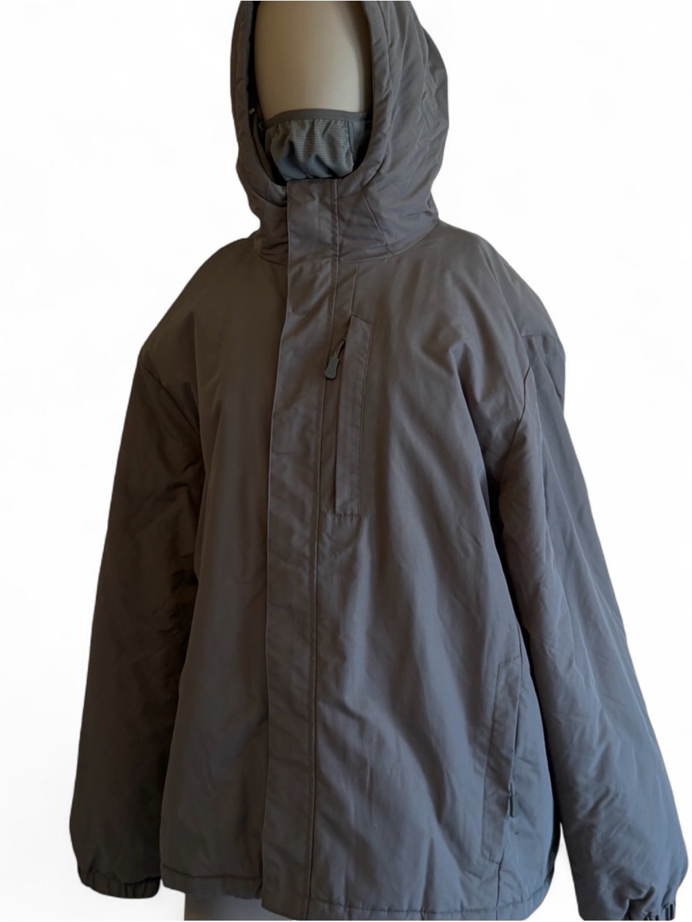 Men's Hooded Winter Jacket xxl - Gray